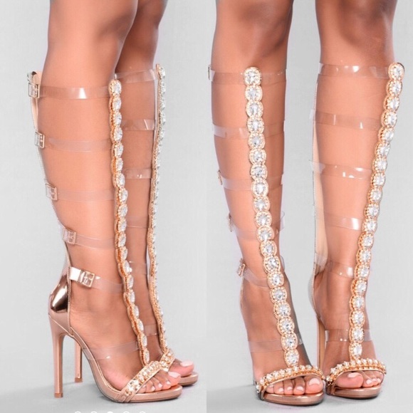 rhinestone gladiator shoes